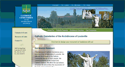 Desktop Screenshot of catholiccemeterieslouisville.org