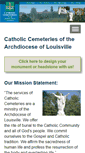 Mobile Screenshot of catholiccemeterieslouisville.org